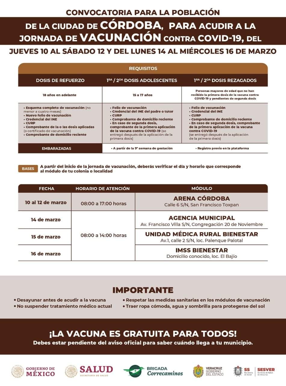 📢 VACUNACIÓN EN&nbsp;CÓRDOBA
