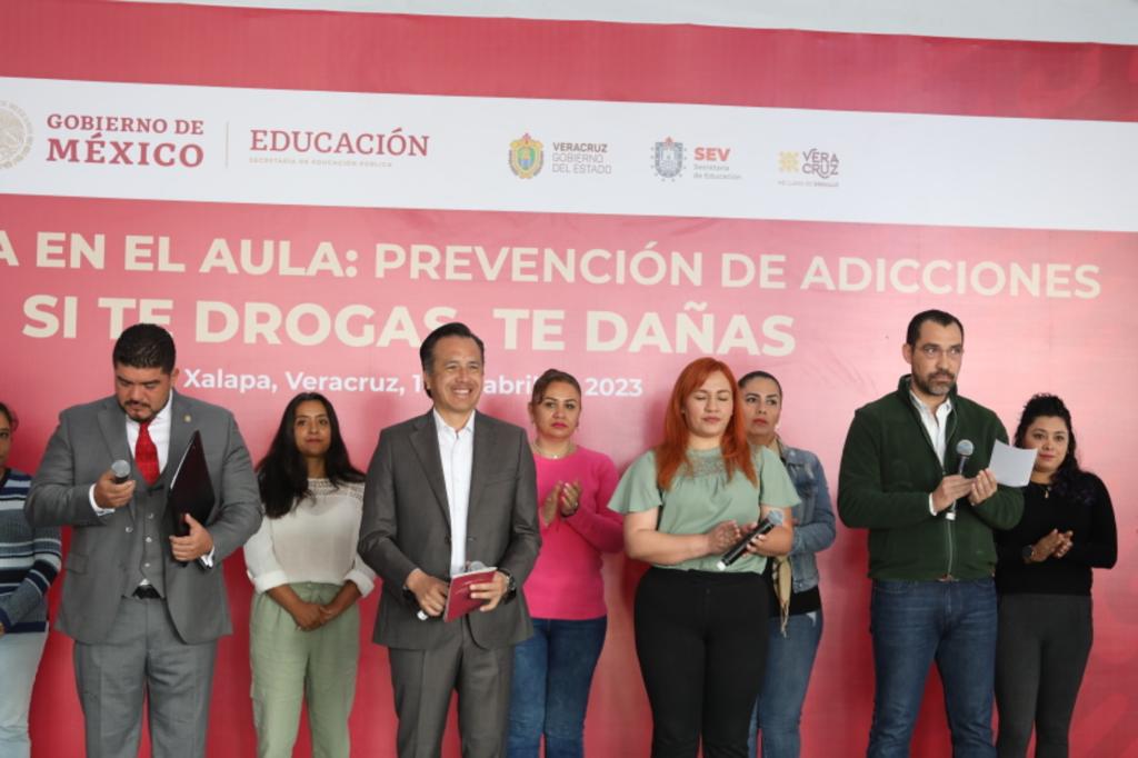 Por la salud de 640 mil estudiantes, se suma Veracruz a estrategia nacional contra las&nbsp;adicciones