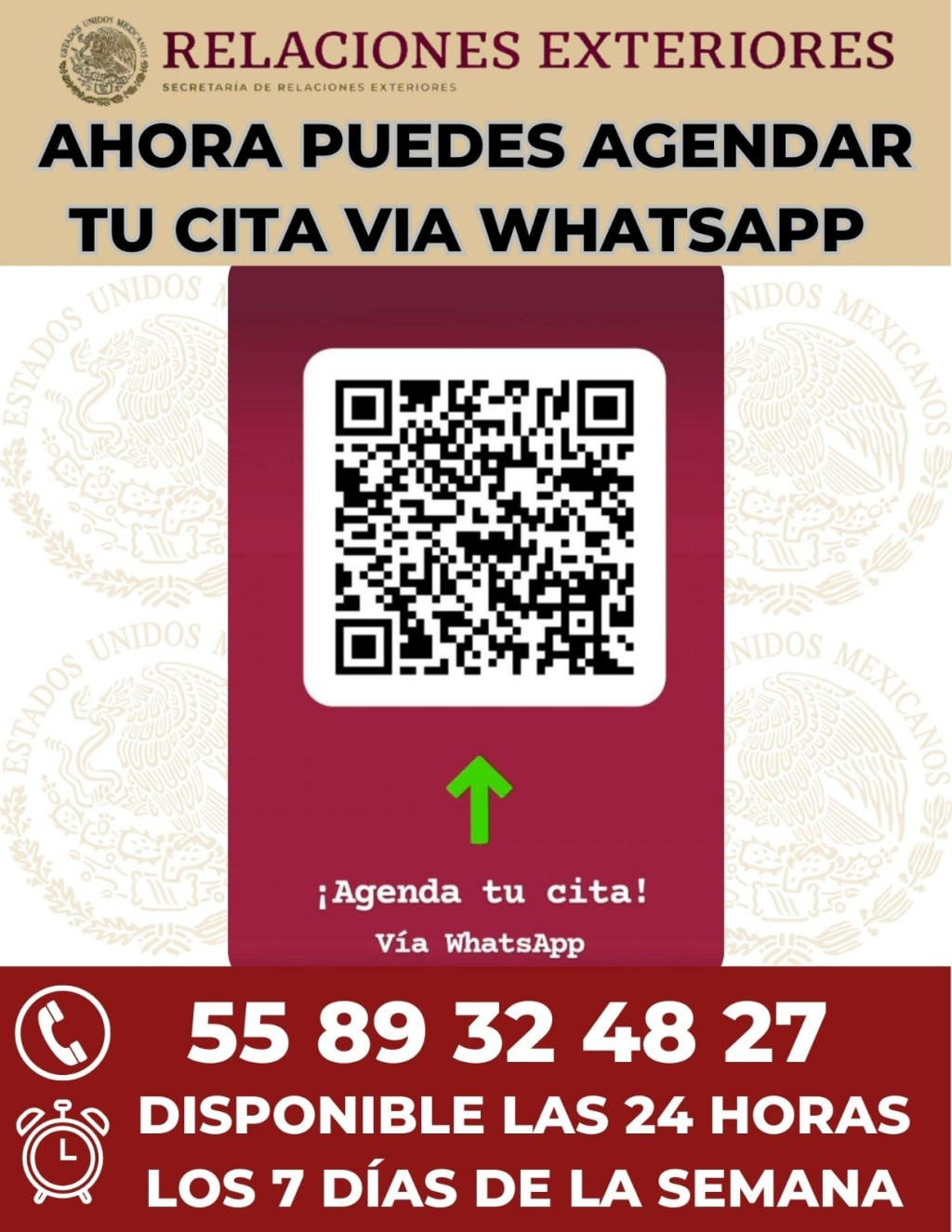 Habilita Relaciones Exteriores  WhatsApp para citas de&nbsp;pasaporte
