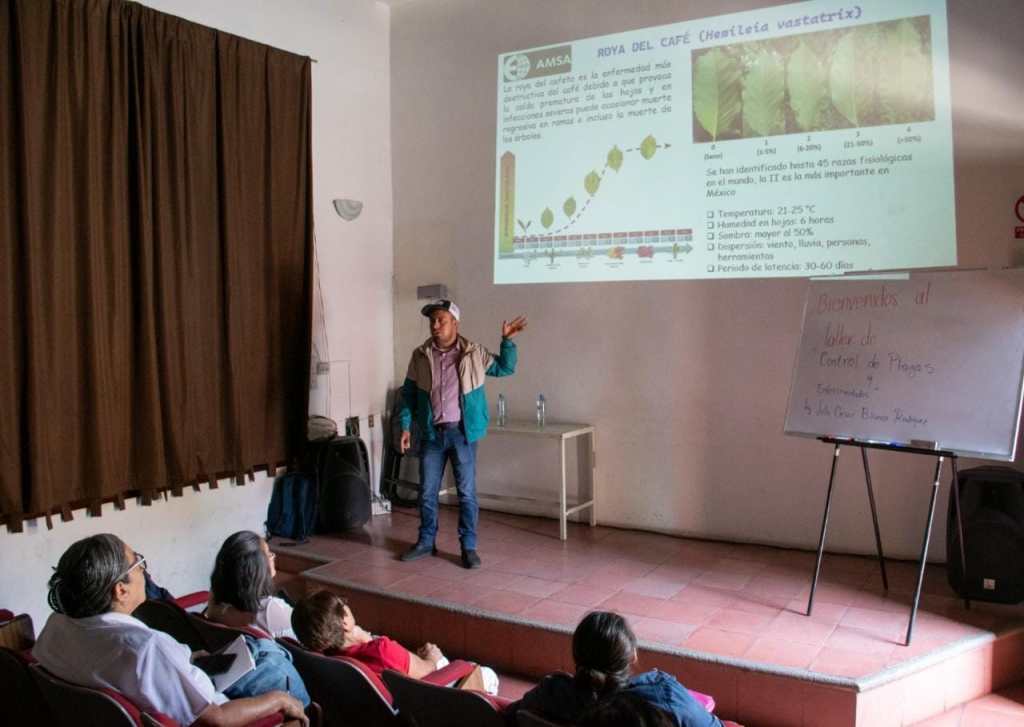 Imparten ponencia sobre plagas y nutrición foliar a productores de&nbsp;café