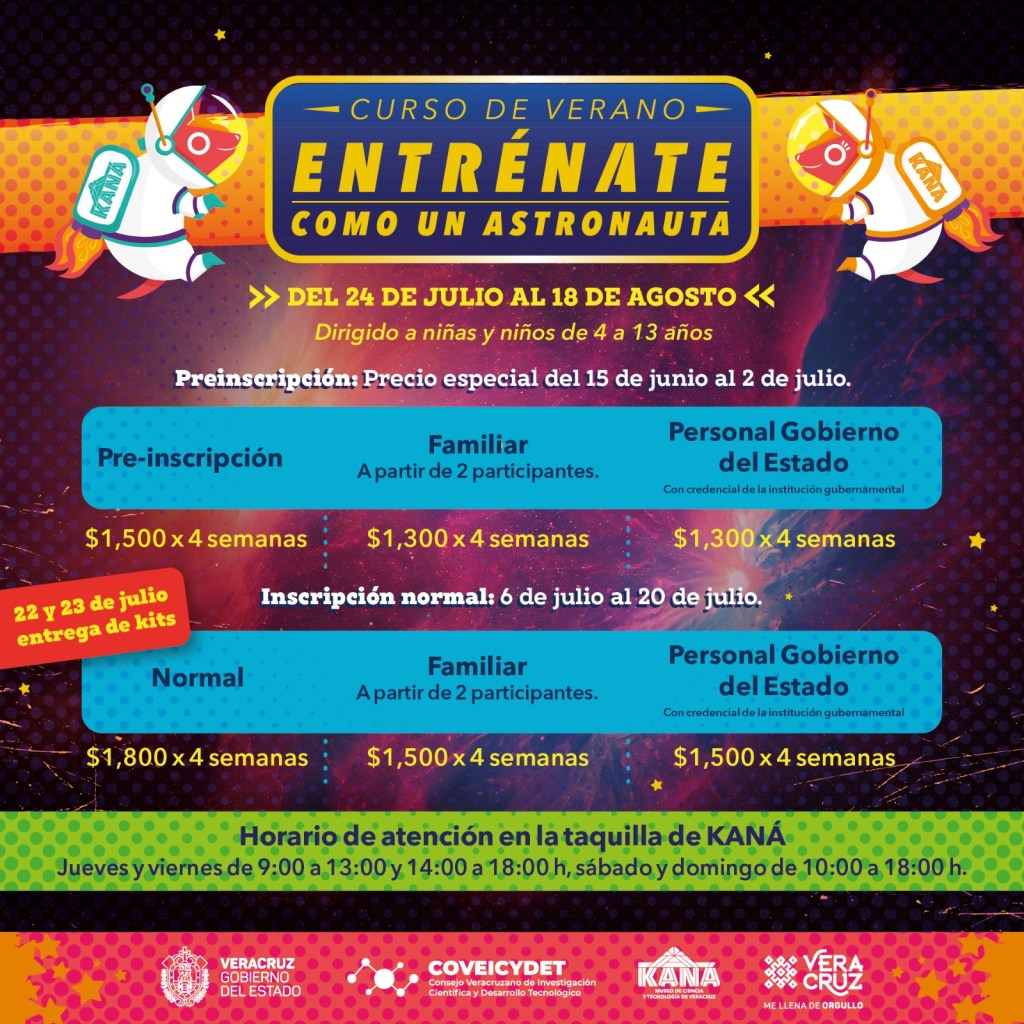 Tienes entre 4 y 13 años y te gustaría entrenar como un astronauta, esto te&nbsp;interesa