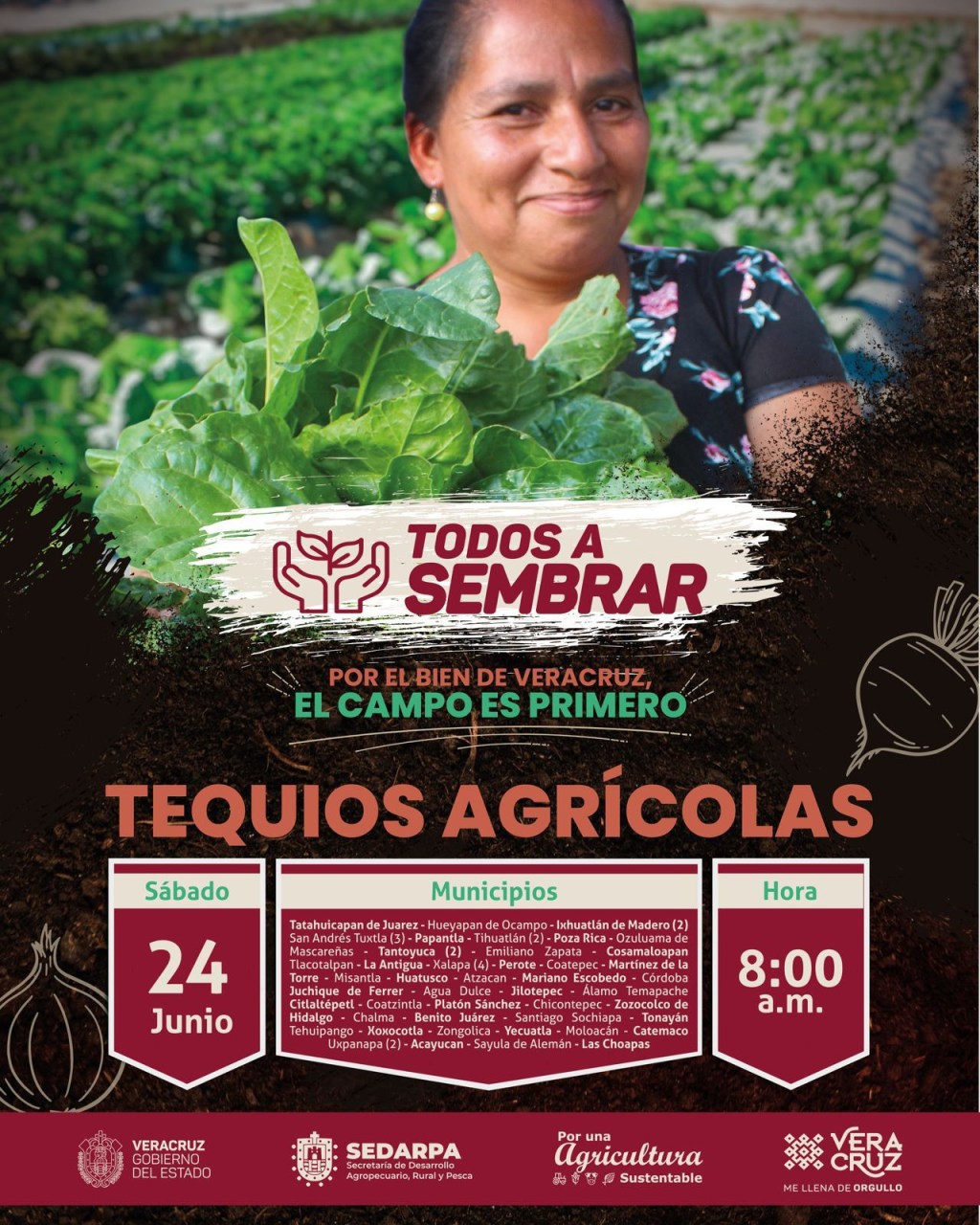 Con 54 tequios agrícolas, arranca Gobierno la campaña Todos a&nbsp;Sembrar