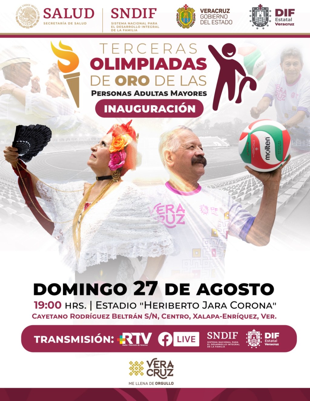 Xalapa, sede de las Olimpiadas de Oro de las Personas Adultas&nbsp;Mayores