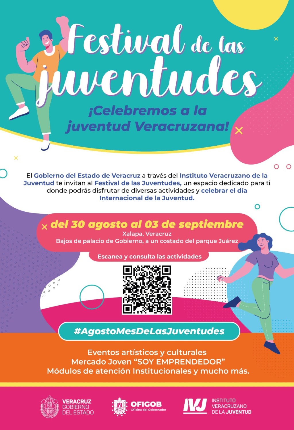 Del 30 de agosto al 03 de septiembre, celebrará Gobierno a las&nbsp;juventudes