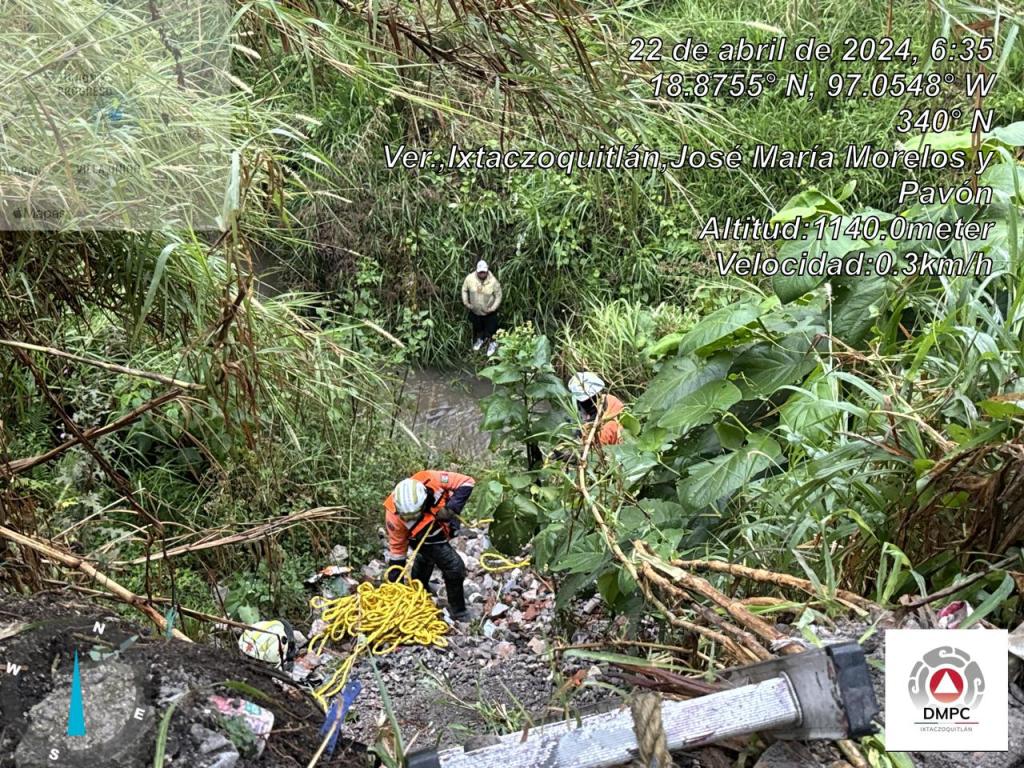 Protección Civil de Ixtaczoquitlán Realiza Impactante Rescate en Barranco: Joven Aventurero Salvado Tras Caída de 30&nbsp;Metros