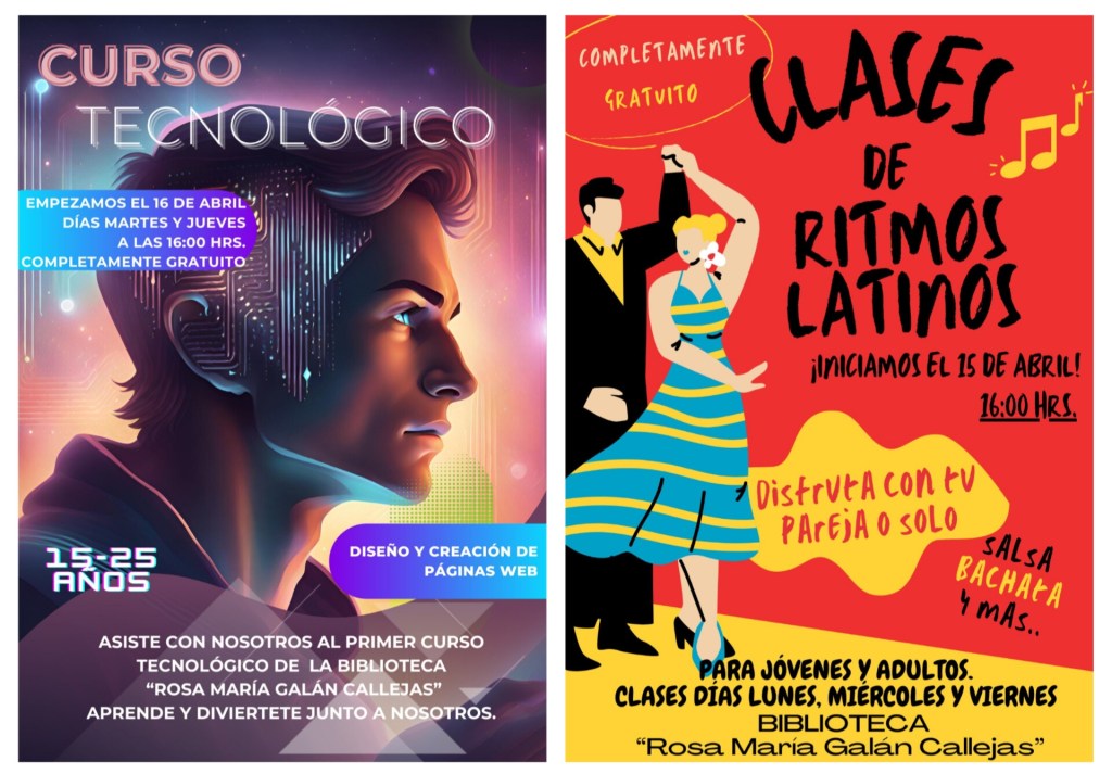 Inician cursos de “Ritmos Latinos” y “Creación de páginas web” en biblioteca “Rosa María Galán&nbsp;Callejas”