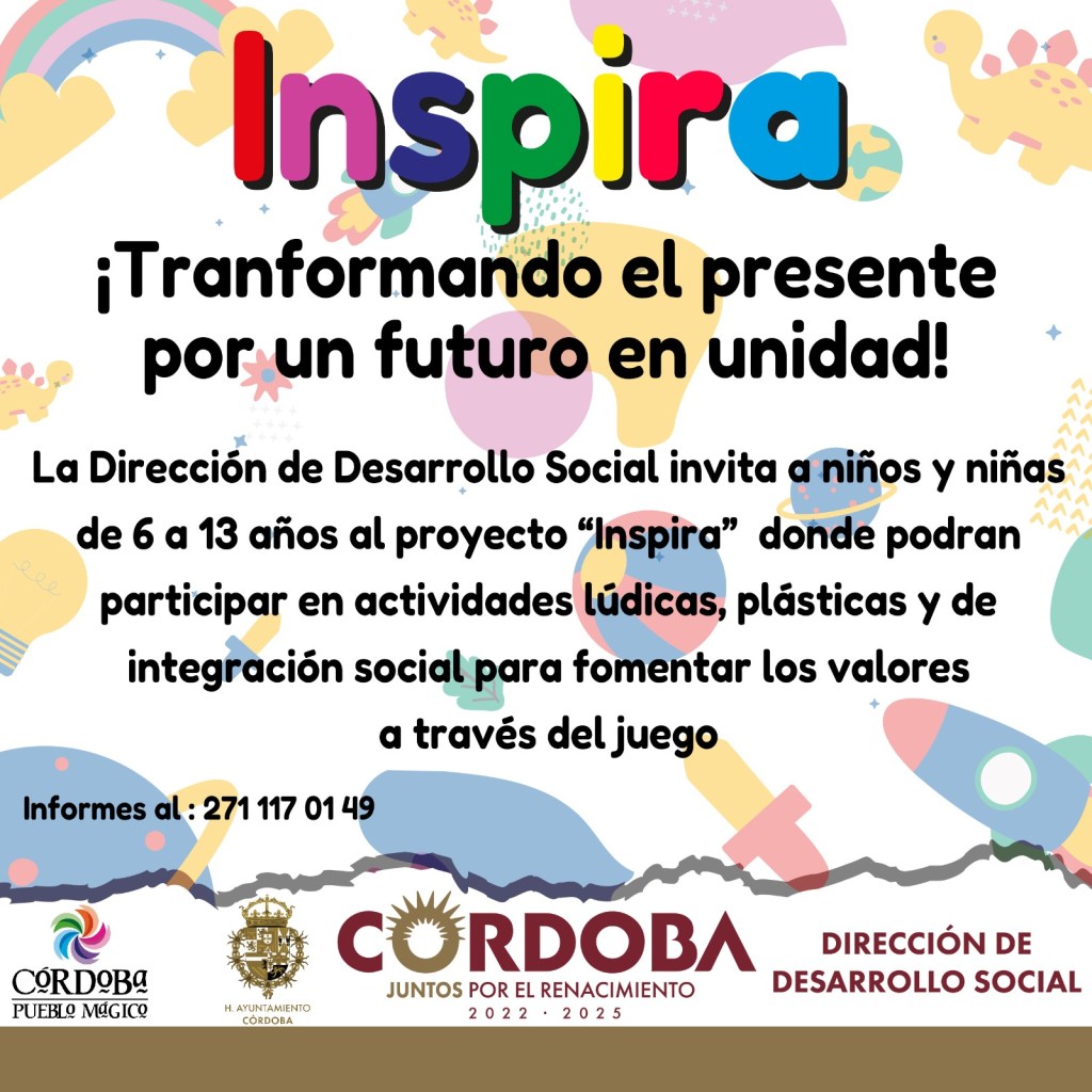 Inicia el programa “INSPIRA”, enfocado en fomentar los valores en la niñez de&nbsp;Córdoba