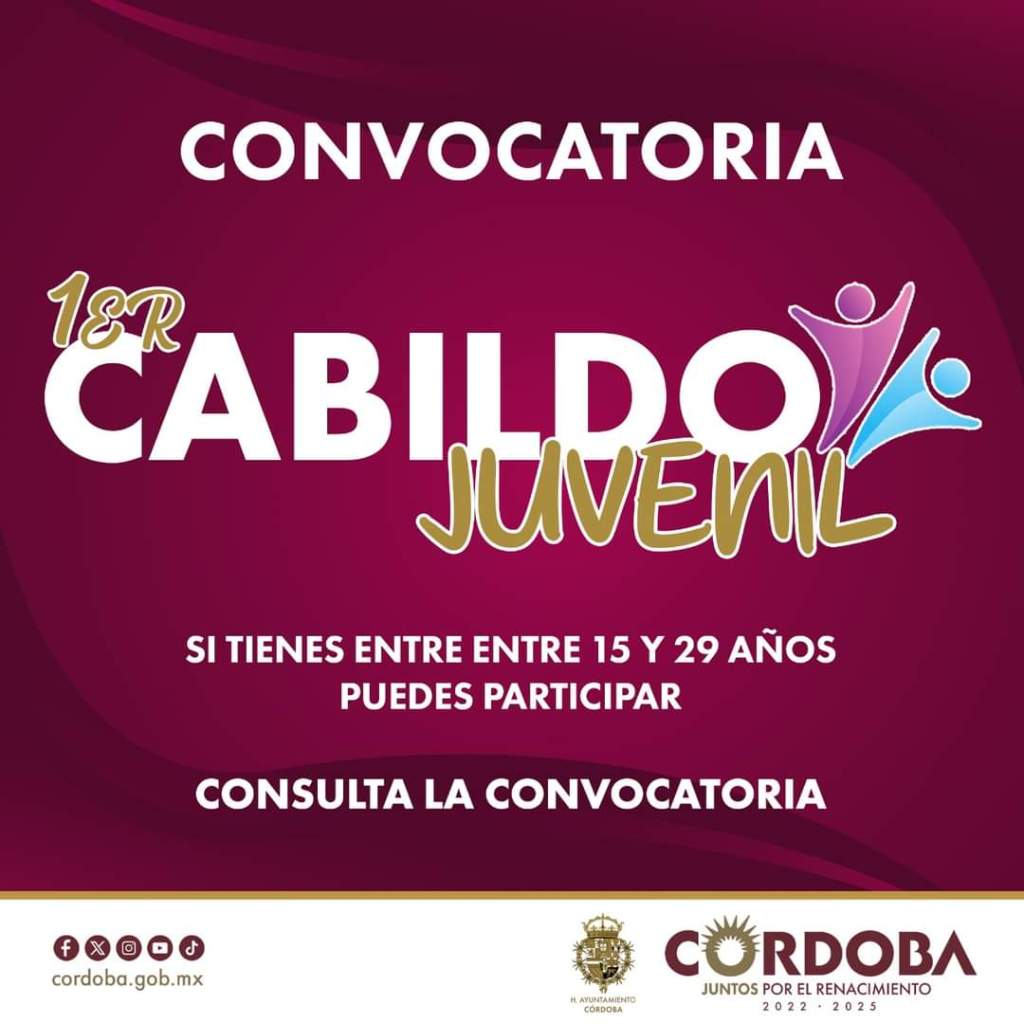 Aprueban en sesión de cabildo la convocatoria para el Primer Cabildo de la Juventud en&nbsp;Córdoba