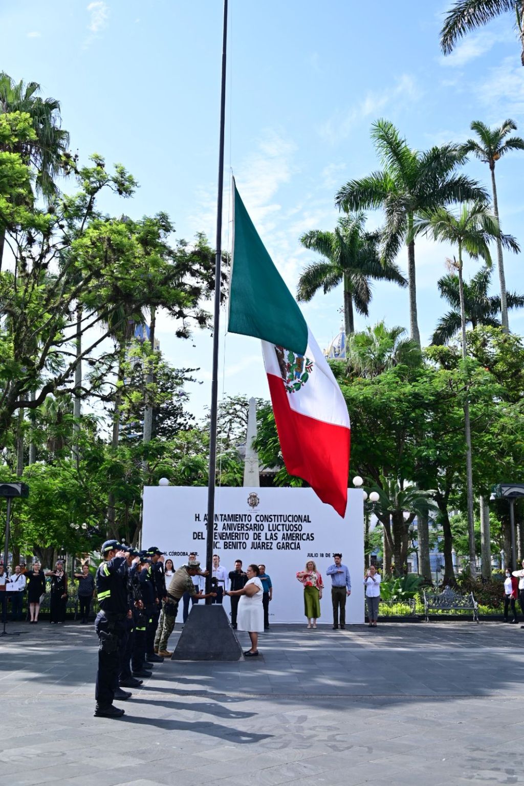 Conmemora ayuntamiento de Córdoba el 152 aniversario luctuoso de Benito Juárez&nbsp;García