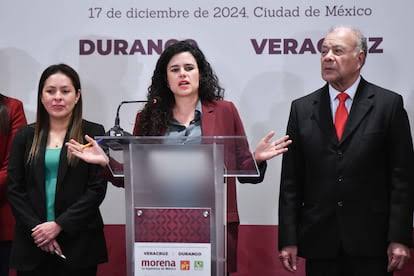 Luisa María Alcalde confirma la alianza de Morena, PT y PVEM para elecciones en Durango y Veracruz de&nbsp;2025