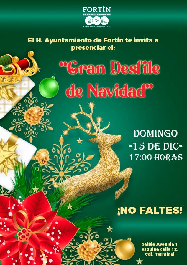 Invitan autoridades de Fortín a desfile&nbsp;navideño