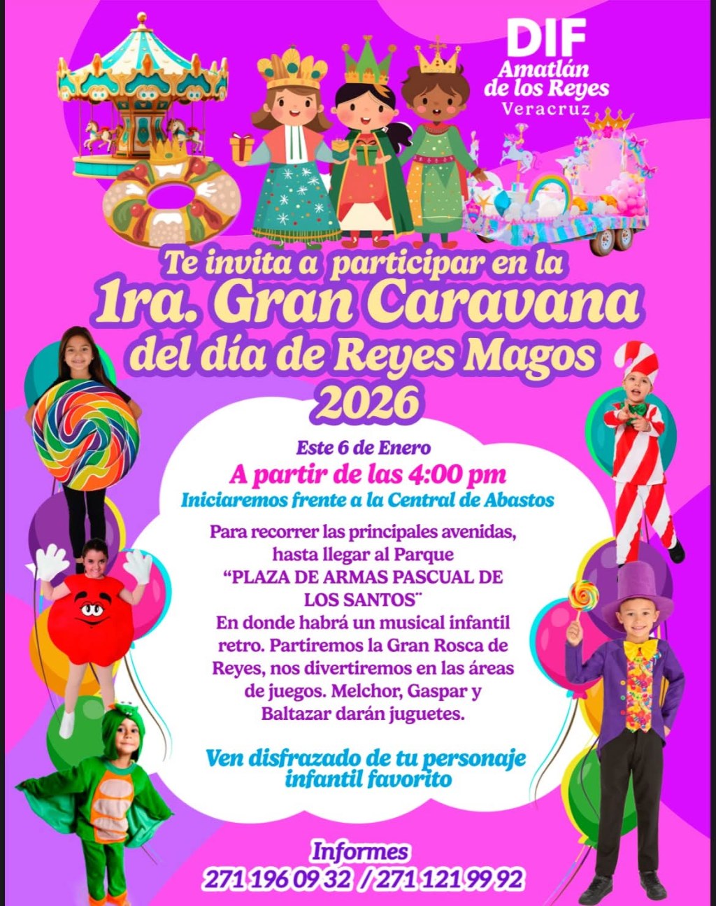 La magia de los Reyes Magos recorrerá Amatlán con la Primera Gran Caravana de Día de Reyes&nbsp;2026